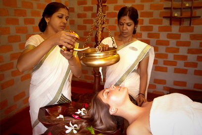 A complete relaxation therapy by using medicated oils on the head | Kairali-The Ayurvedic Healing Village